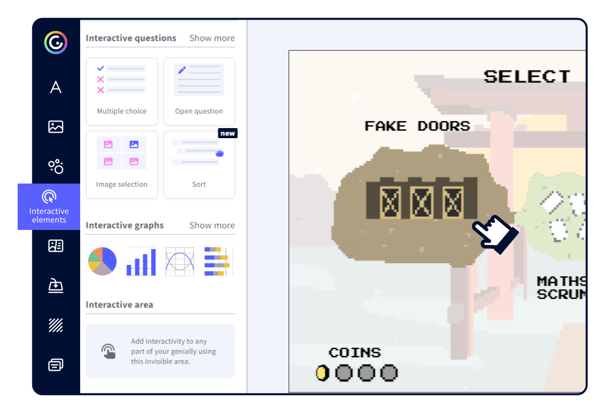 Online scape room template edition